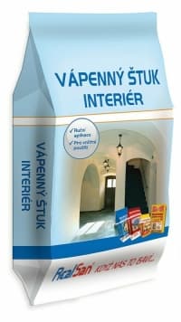 Energetická sanace Vápenný štuk INTERIÉR 25kg